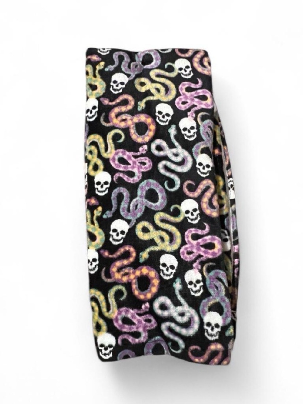 Cynthia rowley curious halloween kitchen towels set of 2 skulls snakes 18x28 NEW